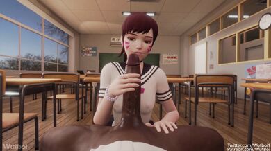 [Ultra HD] Trapped in Detention with D.Va [Blacked Out] [Wet Fart]