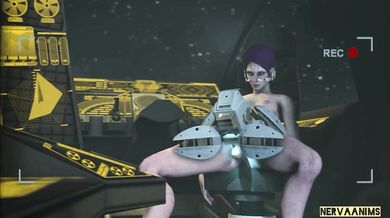 Sonic Futa Drone Pleasure with NervaANIMS' Quarian Alien Girl