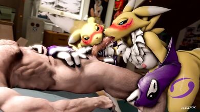 Rena's Threesome Adventure with Two Dudes (Kespr)