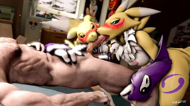 Rena's Threesome Adventure with Two Dudes (Kespr)