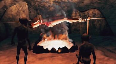 Gangbanged by the Giants: King Kong & Godzilla Double-Team a Busty Beauty