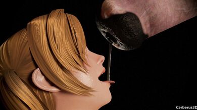 A Slick and Creamy Treat: Tina Devours Her Horse-like Lover's Dick