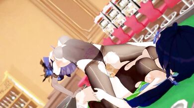 Lesbian Futanari Lovers' Sexual Encounter ????????