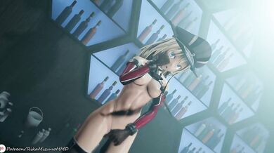 Fucking the Dancing Dee - Kashima & Bismarck in Kancolle MMD R18