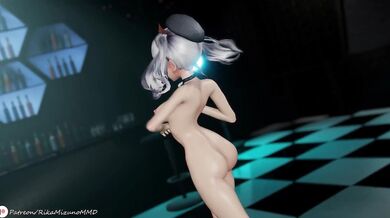 Fucking the Dancing Dee - Kashima & Bismarck in Kancolle MMD R18