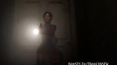 10 Inch Monster Cock Pounding Ada Wong's Tight Asian Pussy in a G-Virus Filled Frenzy