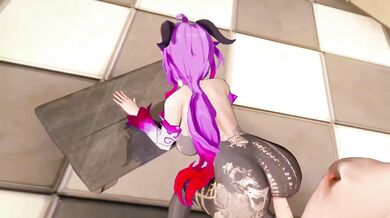 Genshin Impact's Ganyu and Aether Get Fucked Hard in 1080p HD with Multiple Cream Pies in Different Positions Using MMD 3D Technology!