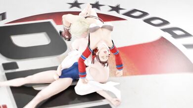 Makoto Aihara & Miss Spencer's Rumble Roses Threesome with Aigle