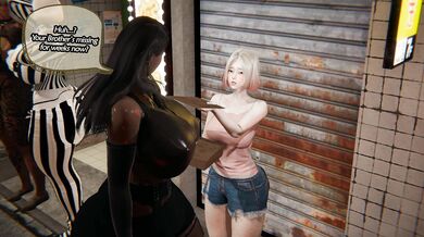 Big-assed Futanari Dominate Young Men in 'Futa Town' Part 5