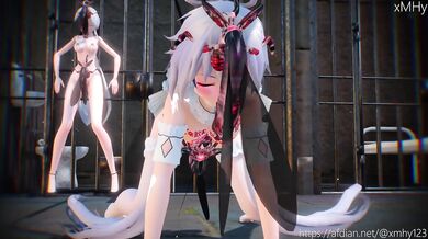 Luo Tianyi and Haku get fucked up in jail part 2 by xmhy