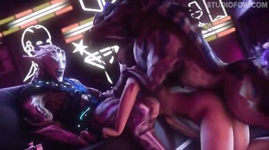 Space Slut: Jane Shepard's Intergalactic Threesome with Big Foot and the Loch Ness Monster - Studiofow