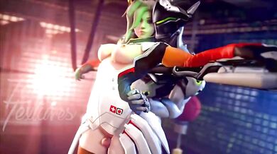 - Titillating Tongues and Tempting Titties: The Merciless Tease of Mercy's Cock