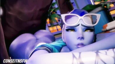 Black Overwatch Waifu's Hot Anal Fucking in a PMV