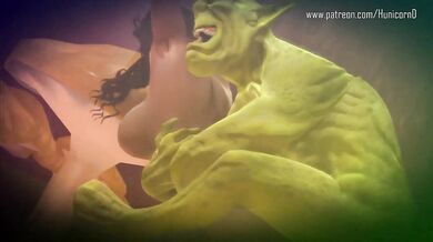 Goblin Gangbang with Triss, Yennifer, and Ciri