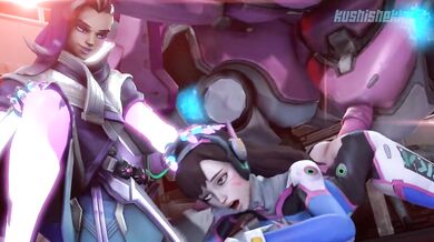 Rubbery Robot Romp - Pussy Pounding with D.Va's Giant Dildo