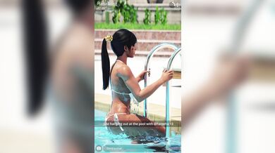 Japanese Studs Playing with Their Wet Dicks in a Hot Pool