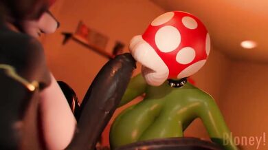 A Furry's Dick Gets Sucked by the Piranha Plant