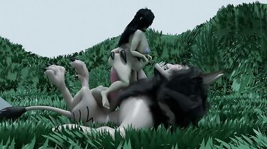 Howl-ing for More: Girl Gets Gangbanged by Lycanthropes (Silent Trial)