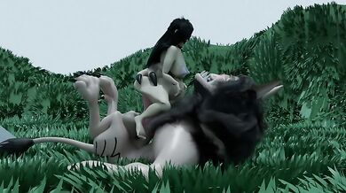 Howl-ing for More: Girl Gets Gangbanged by Lycanthropes (Silent Trial)