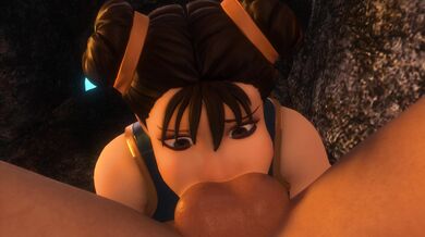 4K Ultra HD Quality - Chun Li Busty Blonde Babe with Big Titties Gets Fucked in Every Hole by a Raging Black Cock