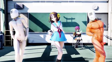 Haruhi Suzumiya's Sexy Classroom Dance Party [涼宮ハルヒのランブ]