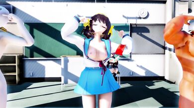Haruhi Suzumiya's Sexy Classroom Dance Party [涼宮ハルヒのランブ]