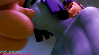 Female-to-Male Transsexual StarFire and BlackFire's Anal Sex with Raven [Pixellated Perry]