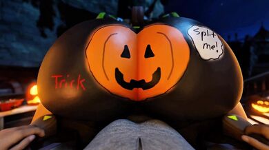 Sexy Sorceress Orisa's Juicy Pumpkin Fuck Fest