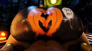 Sexy Sorceress Orisa's Juicy Pumpkin Fuck Fest