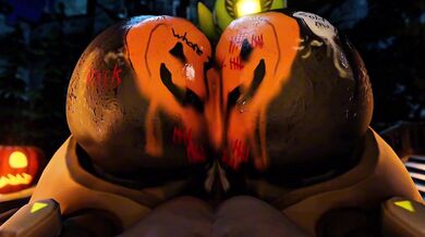 Sexy Sorceress Orisa's Juicy Pumpkin Fuck Fest