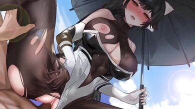 Takao's Rough Love with SuRu's Busty Body