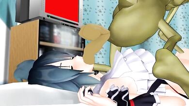 [Chibitayo] Disgusting Perverted Bastard Fucks Miku