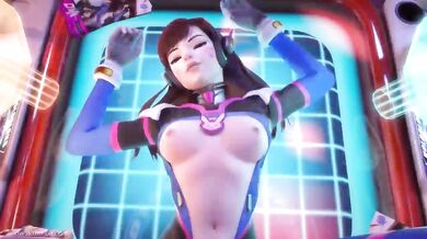 Ellowas Gets Nailed from Behind by D.Va's Hyper Beam in POV Hentai