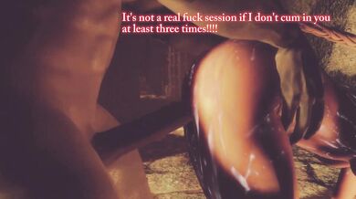 Orcs and Ogres Take Turns Ravishing a Helpless Elf in Skyrim Fantasy Gangbang