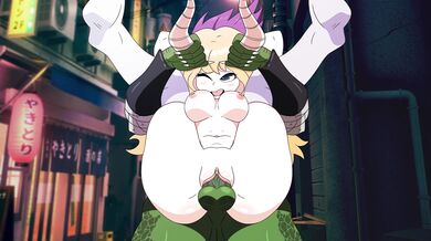 Naughty Tsunotori's Sexy Ponyplay with a Full Nelson from Laceysx