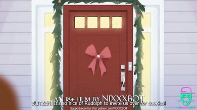 Naughty Reindeer Gets Pounded on New Year's Eve