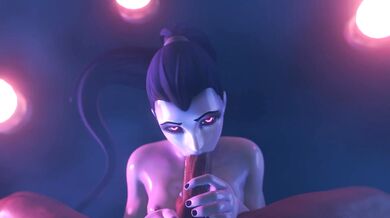 Jizzing on the Widowmaker's Cock [Darellak's Blowjob 3]
