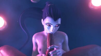 Jizzing on the Widowmaker's Cock [Darellak's Blowjob 3]