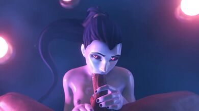 Jizzing on the Widowmaker's Cock [Darellak's Blowjob 3]
