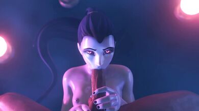 Jizzing on the Widowmaker's Cock [Darellak's Blowjob 3]