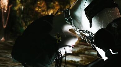 Beautiful Skyrim Witch summons Sexy Demon for Erotic Encounter