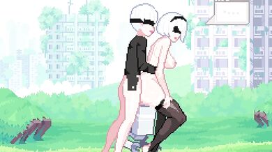 Watch 2B's Pixelated Adventures!