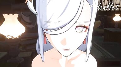 Aiden's Wet Adventure with Shenhe [Hentai Porn]