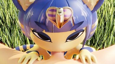 - Ankha Blows Marrubi's Cock Hard