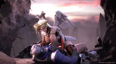 Fucking Overwatch Mercy's Ass While She's Giving Blowjobs In This Insane Hentai PMV/HMV