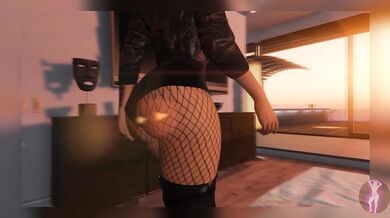Hot and Naughty Cop Ella's Sexy Stripper Adventure in GTA V