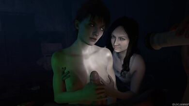 Zoe's and Mia's Slutty Handjobs in Resident Evil 7