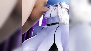 Widowmaker's Ravenous Throat Gets Violated by the Huge Cock of a Stranger