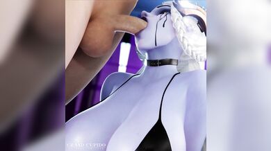 Widowmaker's Ravenous Throat Gets Violated by the Huge Cock of a Stranger