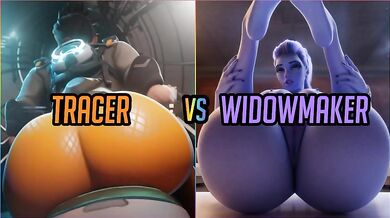 Slutty Overload: Tracer vs Widowmaker XXX Battle